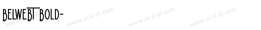 BelweBT Bold字体转换